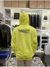 Wave Logo Hoodie Sweatshirt Neon Yellow - BALENCIAGA - BALAAN 3