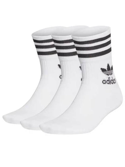 Original Mid Cut Crew Socks 3 Pack White - ADIDAS - BALAAN 2