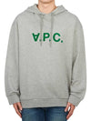 Milo Logo Cotton Hoodie Grey - A.P.C. - BALAAN 2