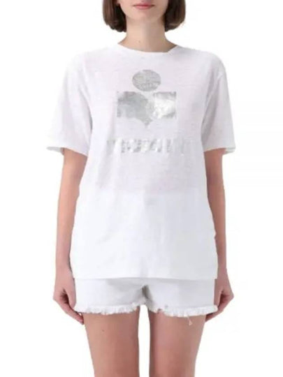 Zwell Logo Print Short Sleeve T-Shirt White - ISABEL MARANT - BALAAN 2