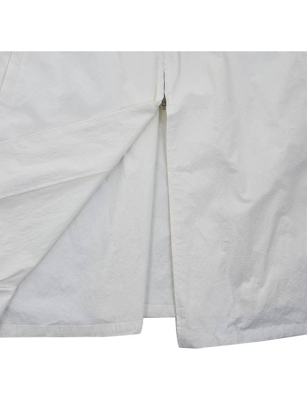 Women’s Paper Cotton Drawstring Single Coat White - TOTEME - BALAAN 10