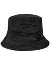 Logo Nylon Bucket Hat Black - STONE ISLAND - BALAAN 4