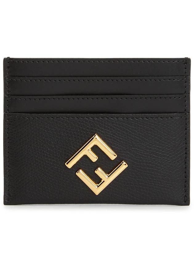 FF Diamond Card Wallet Black - FENDI - BALAAN 2