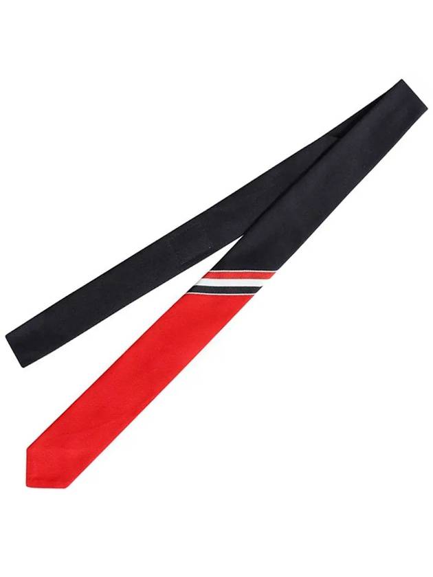 Stripe Two-Tone Tie Red - THOM BROWNE - BALAAN 2