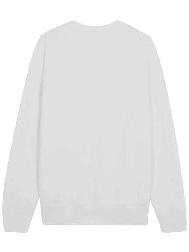 Grey Fox Head Patch Classic Sweatshirt White - MAISON KITSUNE - BALAAN 4