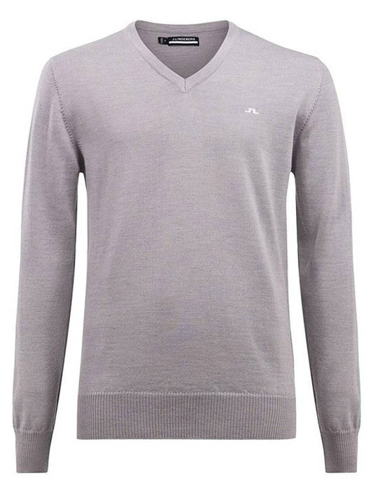 Men's Riemann Knit Top Light Gray Melange - J.LINDEBERG - BALAAN 2