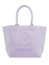 Yenky Embroidered Logo Small Tote Bag Lilac - ISABEL MARANT - BALAAN 2