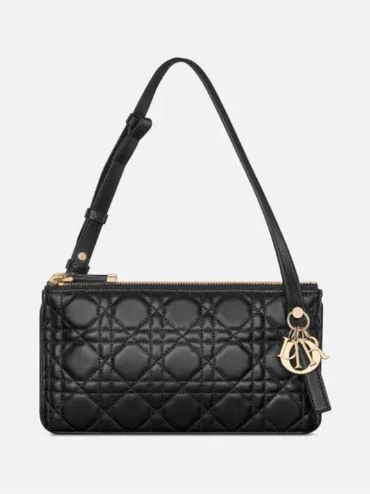 My Dior Duo Cannage Lambskin Mini Shoulder Bag Black - DIOR - BALAAN 1