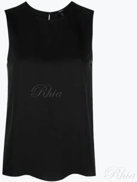 Silk Georgette Sleeveless Black - THEORY - BALAAN 2