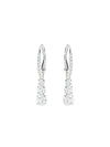 Stilla Attract Crystal Hoop Earrings Silver - SWAROVSKI - BALAAN 1