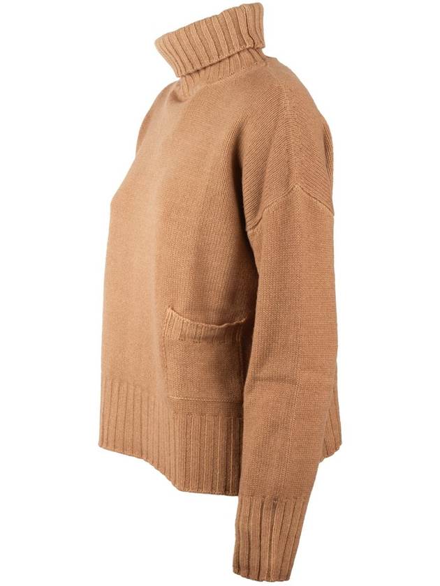 Base Camel Merino Wool Turtleneck Sweater - BASE MILANO - BALAAN 3