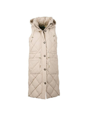 Orinsay Long Padding Vest Beige - BARBOUR - BALAAN 1