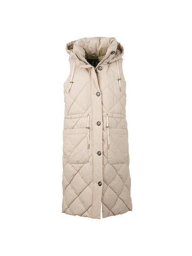 Orinsay Long Padding Vest Beige - BARBOUR - BALAAN 1