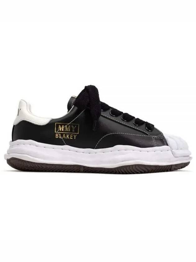 IDomestic shippingI A06FW702 BLACK Blakey OG sole leather low top sneakers kr 204186 - MIHARA YASUHIRO - BALAAN 1