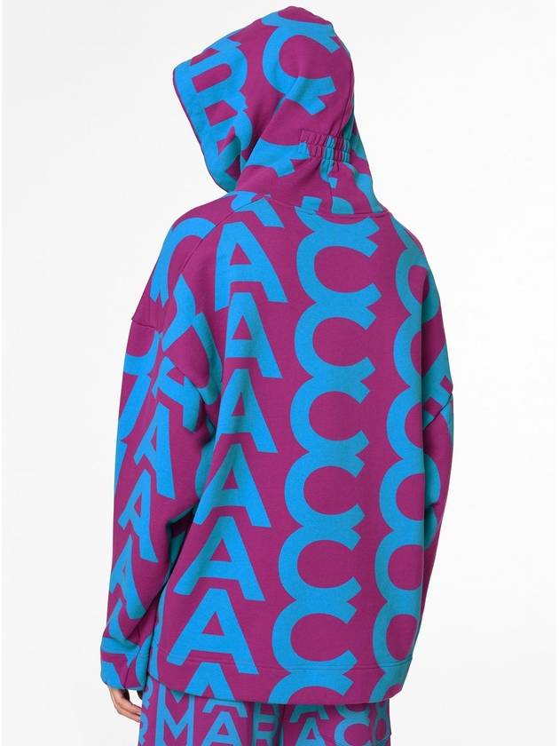 Monogram Oversized Hoodie_Purple/Blue (C632P02PF22-566) - MARC JACOBS - BALAAN 5