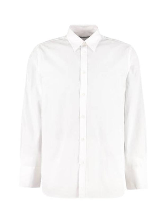 Bag Logo Over Long Sleeve Shirt White - GIVENCHY - BALAAN 1