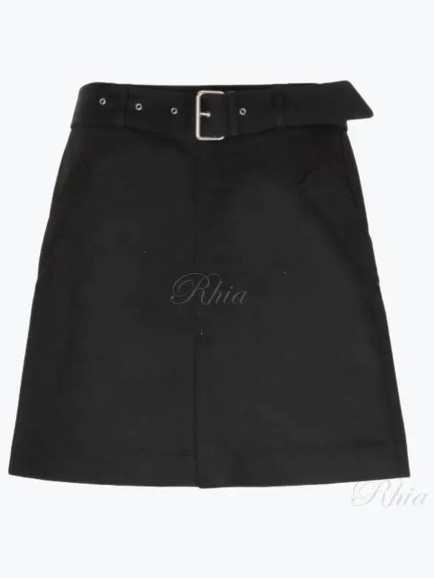 Belt detail cotton skirt 242 WRB1740 FB0100 001 - TOTEME - BALAAN 1