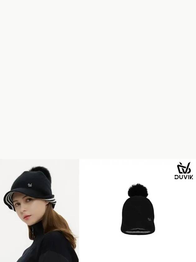 Knit Drop Patch Golf Hat DD4WAP782BK - DUVIK - BALAAN 6