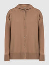 Pordoi Wool Cardigan Camel - MAX MARA - BALAAN 2