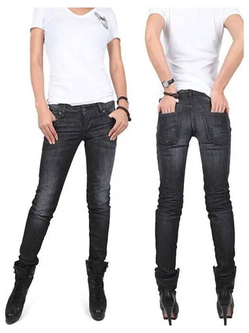 Ulsan Dsquared leather patch black washed jeans S75LA0434 - DSQUARED2 - BALAAN 1