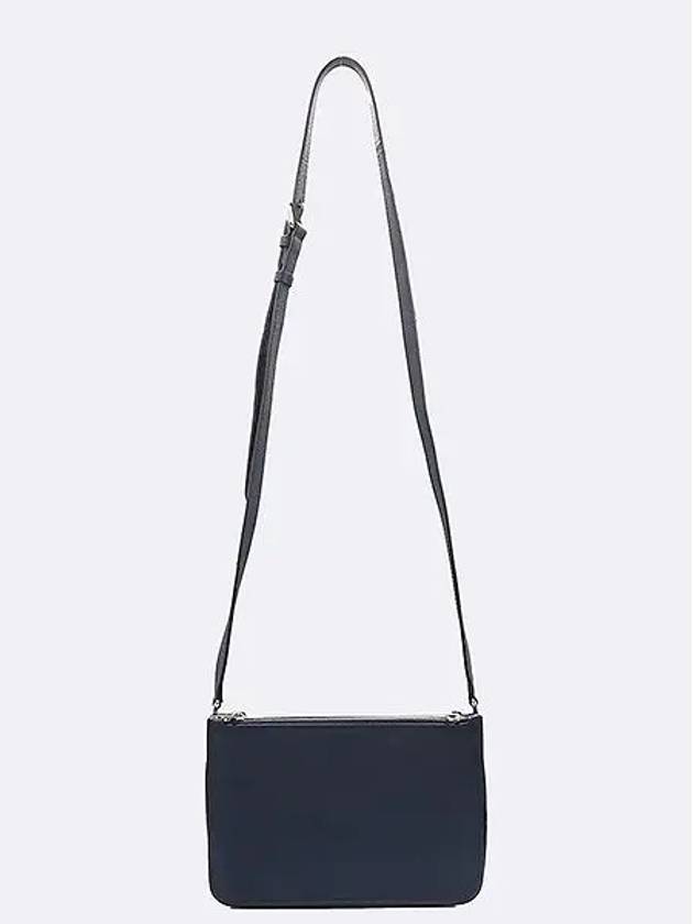 Navy color leather multi pocket cross bag - BURBERRY - BALAAN 2