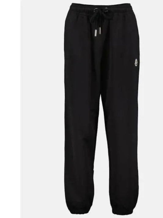 Logo Patch Track Pants Black - MONCLER - BALAAN 2