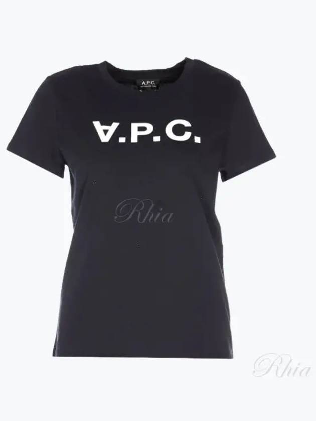 VPC Logo Organic Cotton Short Sleeve T-Shirt Navy - A.P.C. - BALAAN 2