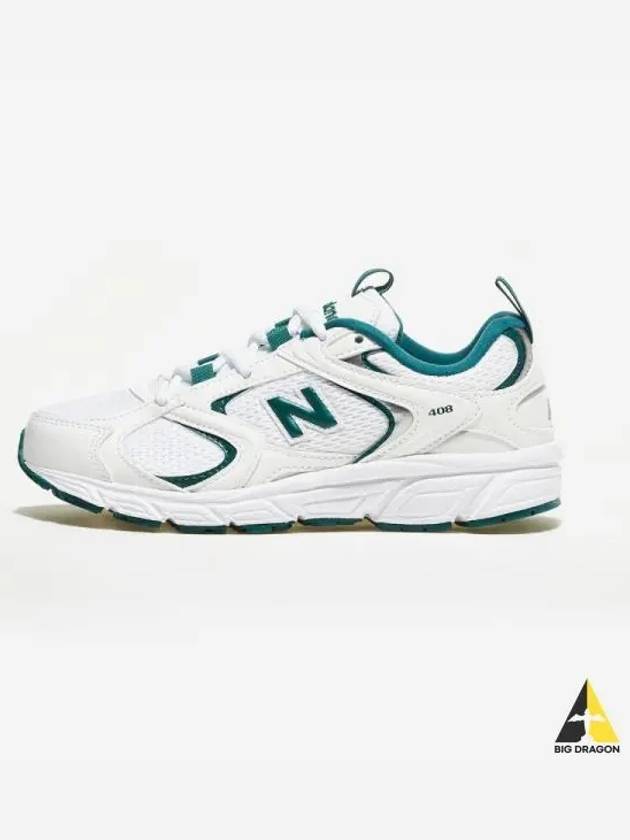 408 Low Top Sneakers White Green - NEW BALANCE - BALAAN 2