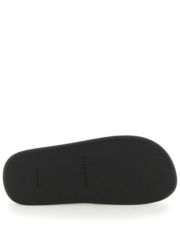 Logo Detail Slides Slippers Black - GIVENCHY - BALAAN 7