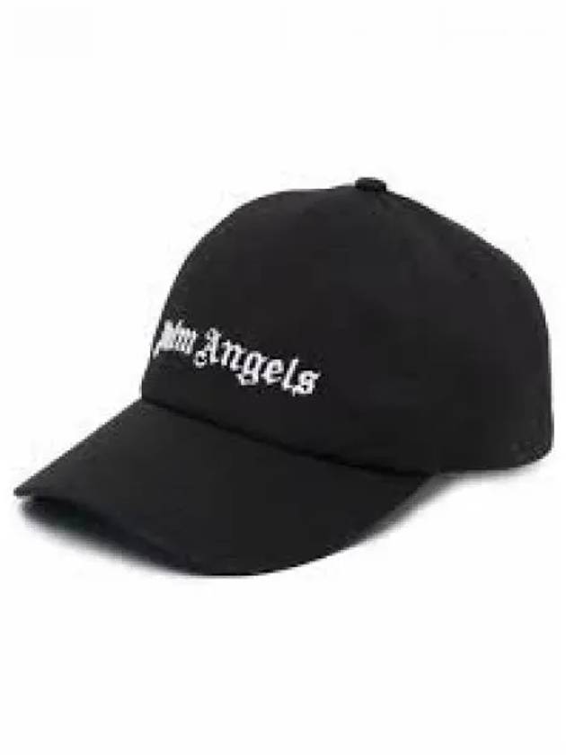 Logo Patch Ball Cap Black - PALM ANGELS - BALAAN 2