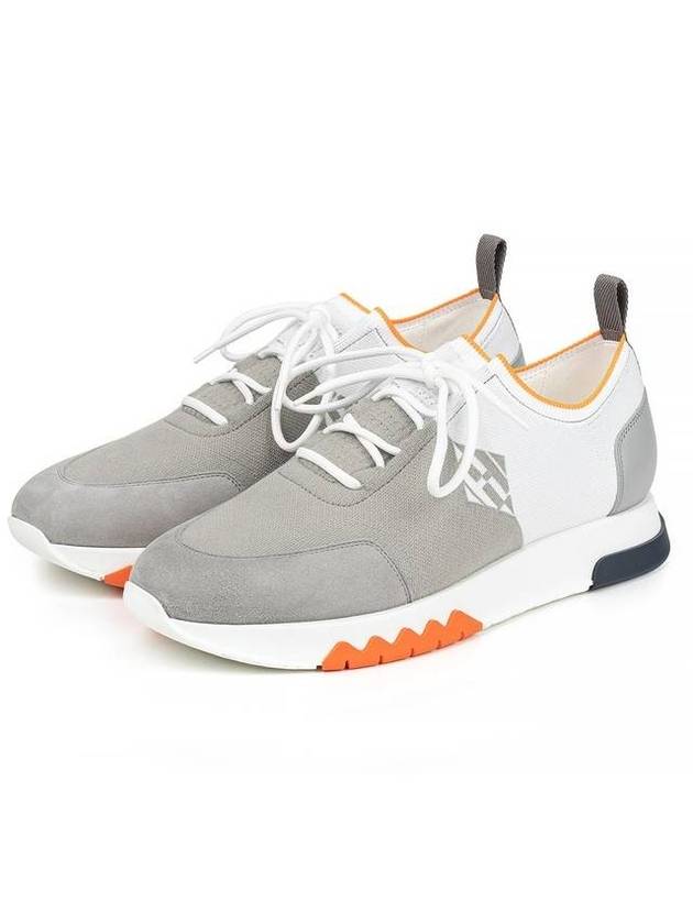 Exploit Knit Low Top Sneakers Gris - HERMES - BALAAN 1