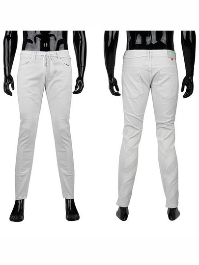 Men's Regular Skinny Jeans White - OFF WHITE - BALAAN 2