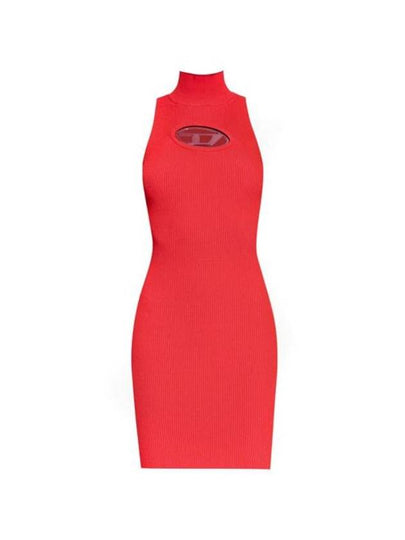 M-Onerva Logo Sleeveless Mini Dress Red - DIESEL - BALAAN 2