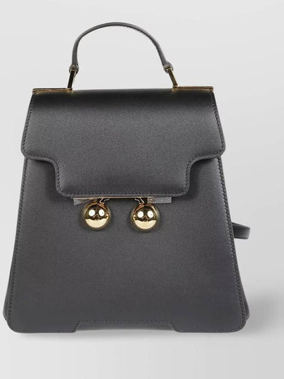 Trunkaroo Leather Backpack Black - MARNI - BALAAN 2