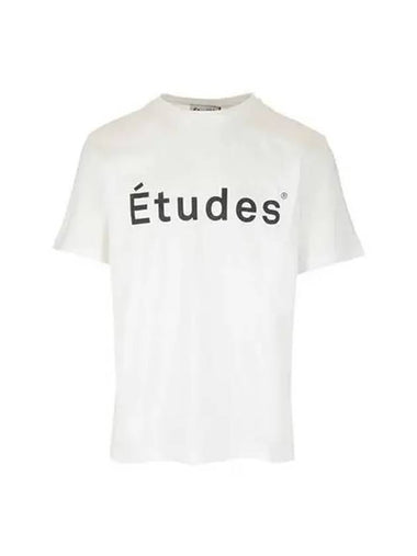 T shirt studio logo short sleeve white black - ETUDES - BALAAN 1