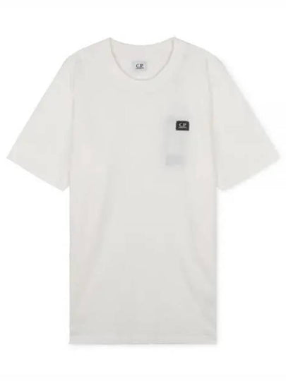 Logo Cotton Short Sleeve T-Shirt White - CP COMPANY - BALAAN 2