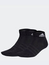 Thin And Light Ankle Socks 3 Pairs Black - ADIDAS - BALAAN 2