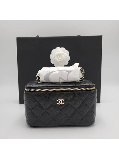 Classic Caviar Vanity Cross Bag Gold Plated Black - CHANEL - BALAAN 2