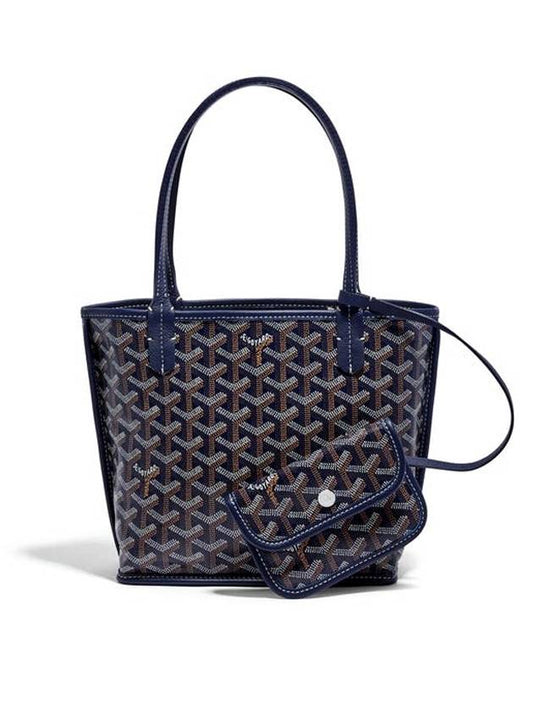 Reversible Anjou Mini Tote Bag Navy - GOYARD - BALAAN 1