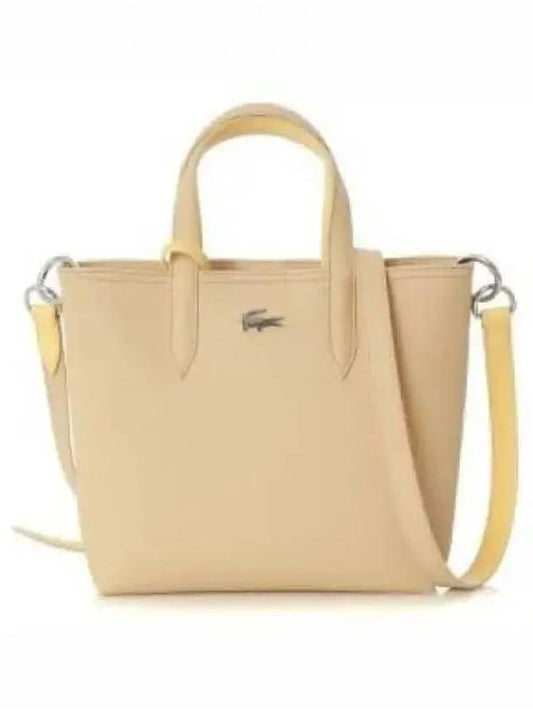 Women s Anna Cross Tote Bag Beige - LACOSTE - BALAAN 1