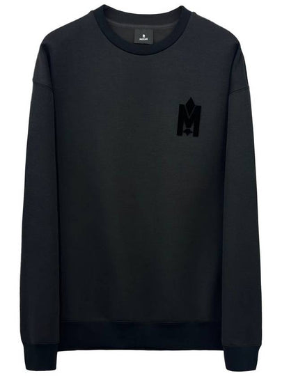 Max Crew Neck Double Face Jersey Sweatshirt Black - MACKAGE - BALAAN 2