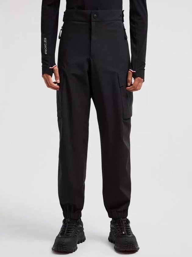 Grenoble Cargo Straight Pants Black - MONCLER - BALAAN 4