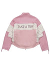 Women's The Racer Bomber Jacket Pink - HOUSE OF SUNNY - BALAAN 3