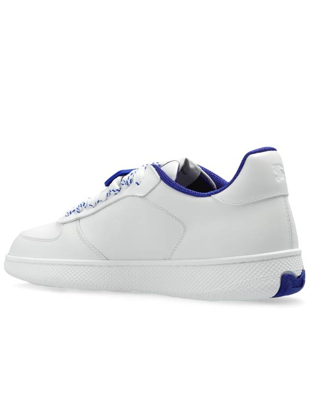 Stock Leather Low Top Sneakers White - BURBERRY - BALAAN 6