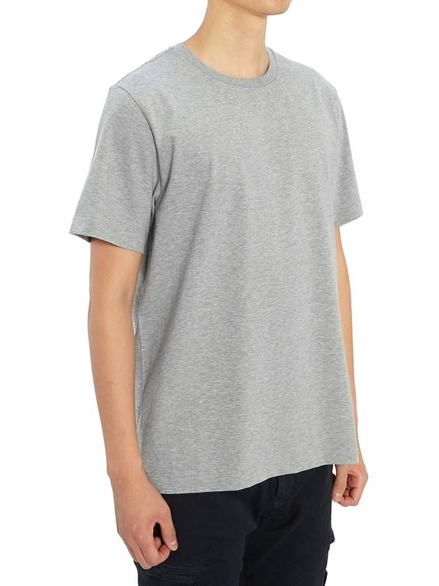 Men's Side Slit Relaxed Short Sleeve T-Shirt Light Grey - THOM BROWNE - BALAAN 4