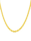 Larin Italian anchor chain solid necklace gold - BE/GINS - BALAAN 1