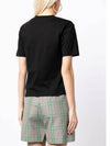 I'msgm Logo Patch Short Sleeve T-Shirt Black - MSGM - BALAAN 4