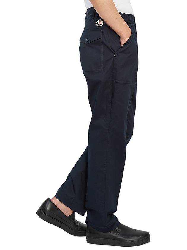 Gabardine Straight Pants Navy - MONCLER - BALAAN 5