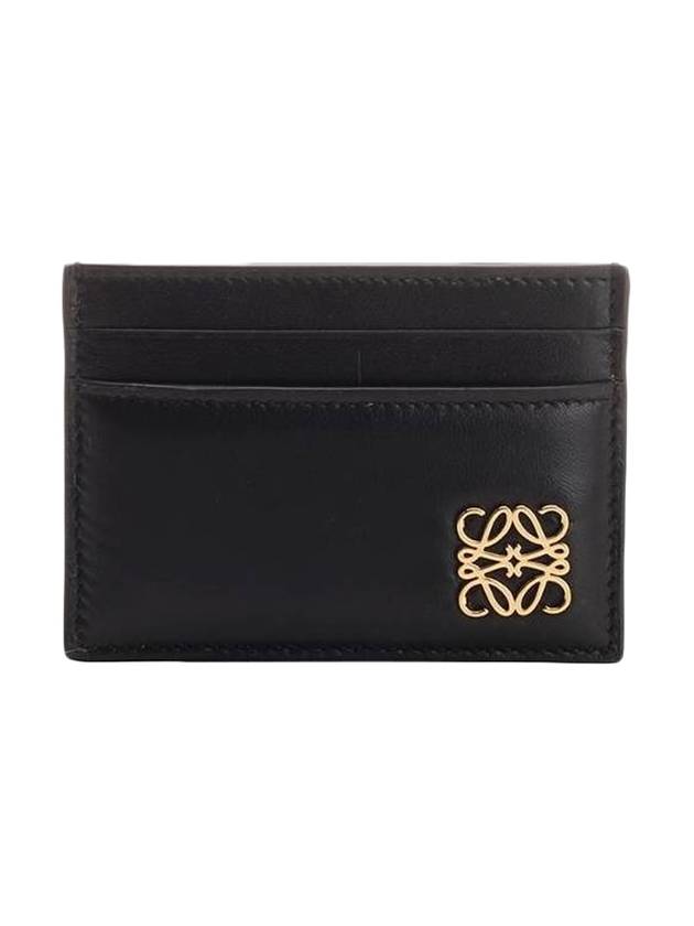 Puffer Anagram Plain Shiny Nappa Calfskin Card Wallet Black - LOEWE - BALAAN 1