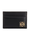 Puffer Anagram Plain Shiny Nappa Calfskin Card Wallet Black - LOEWE - BALAAN 1